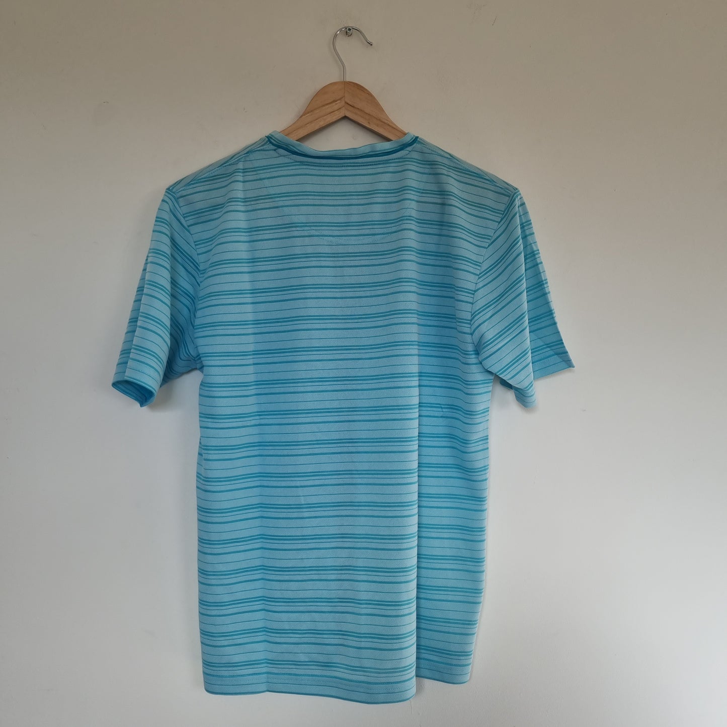 Men's Medium Blue Striped T-Shirt