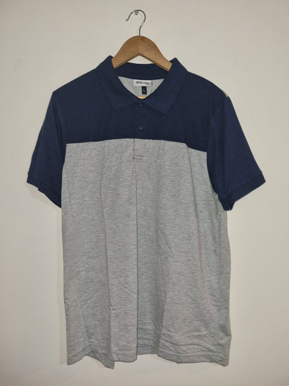 Adult Grey/Blue Polo Shirt