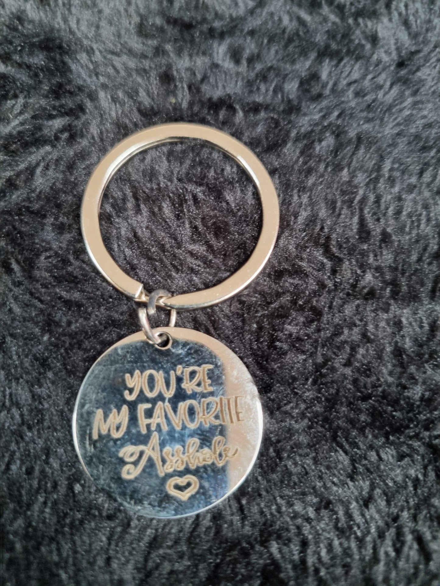 Your'e my favourite asshole keychain