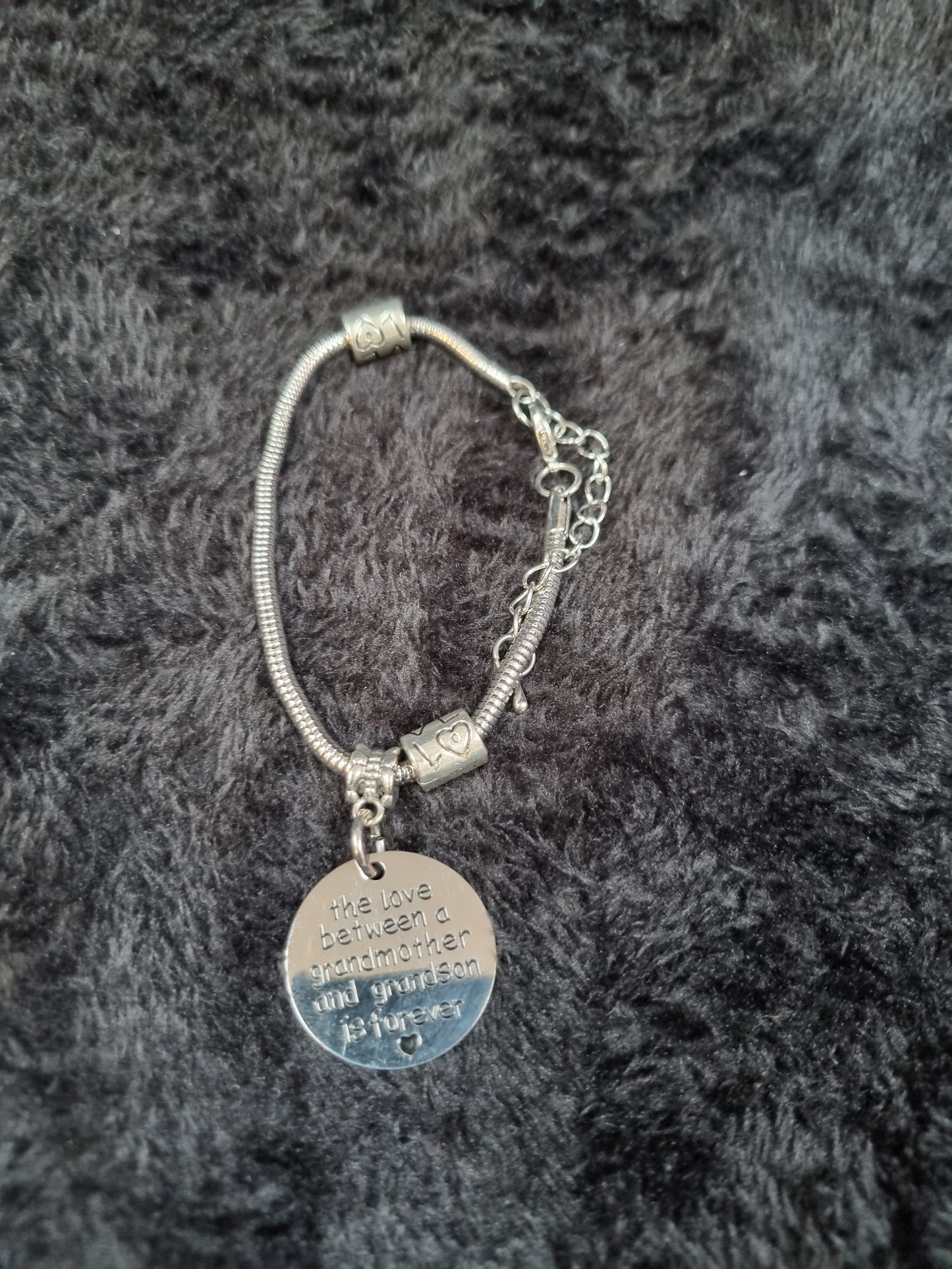 The love between a grandmother and a grandson.... charm bracelet